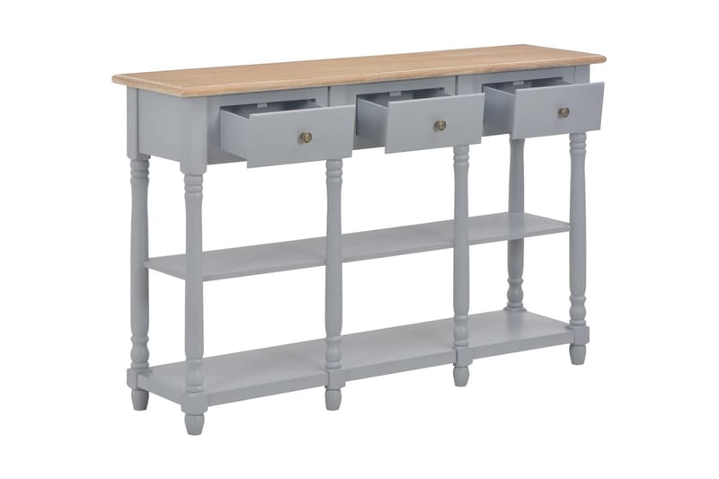 Konsollbord 120x30x76 cm MDF grå - Møbler - Bord - Avlastningsbord - Konsollbord