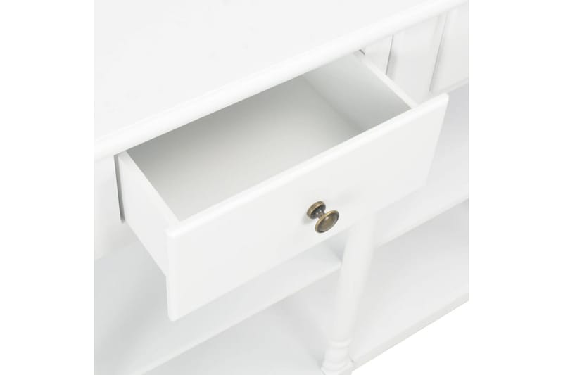 Konsollbord 120x30x76 cm MDF hvit - Møbler - Bord - Avlastningsbord - Konsollbord