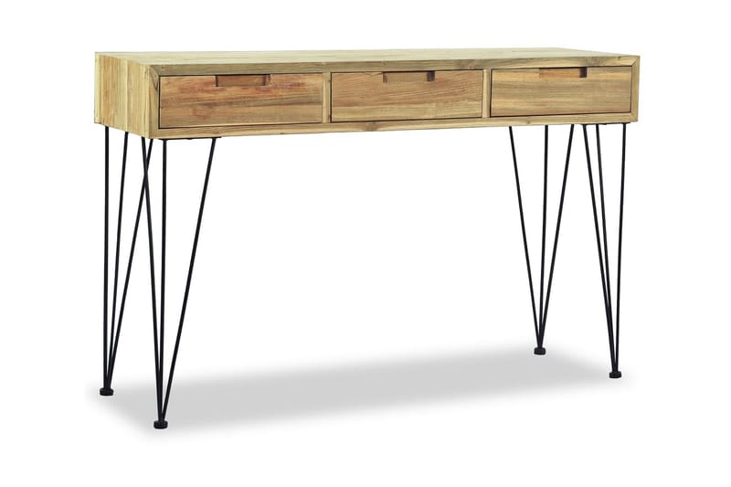 Konsollbord 120x35x76 cm massiv teak - Teak - Møbler - Bord - Avlastningsbord - Konsollbord