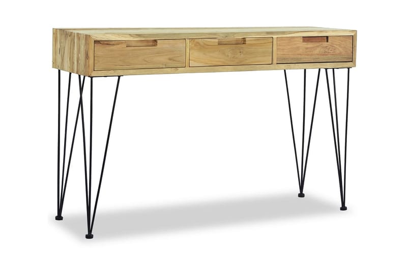 Konsollbord 120x35x76 cm massiv teak - Teak - Møbler - Bord - Avlastningsbord - Konsollbord