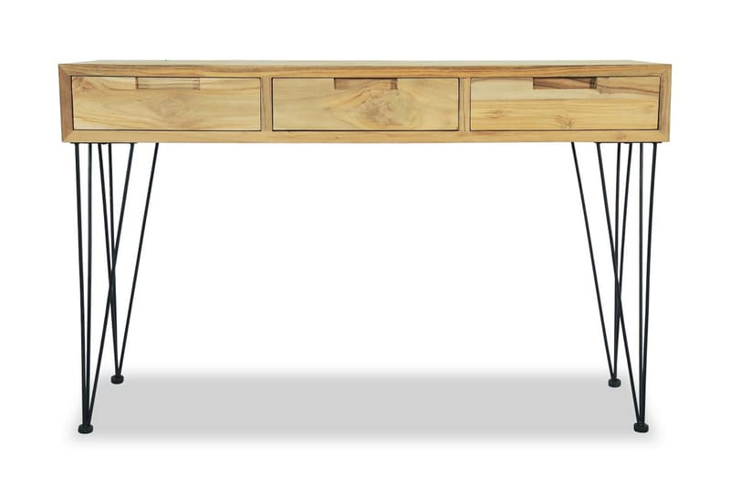 Konsollbord 120x35x76 cm massiv teak - Teak - Møbler - Bord - Avlastningsbord - Konsollbord
