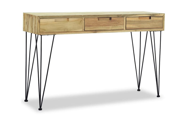 Konsollbord 120x35x76 cm massiv teak - Teak - Møbler - Bord - Avlastningsbord - Konsollbord