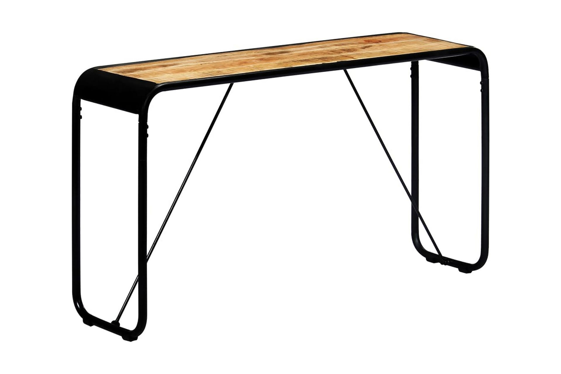 Konsollbord 140x35x76 cm grov heltre mango - Møbler - Bord - Avlastningsbord - Konsollbord