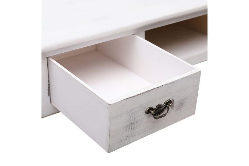 Konsollbord antikk hvit 110x45x76 cm tre - Hvit - Gangbord - Konsollbord