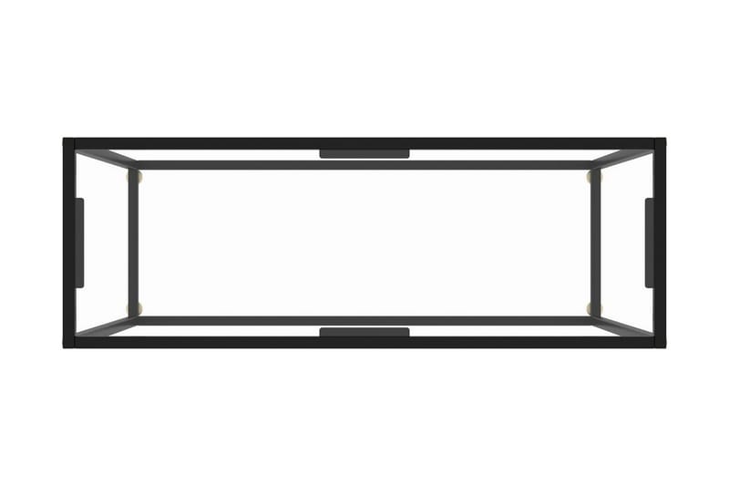 Konsollbord gjennomsiktig 100x35x75 cm herdet glass - Gjennomsiktig - Møbler - Bord - Avlastningsbord - Konsollbord