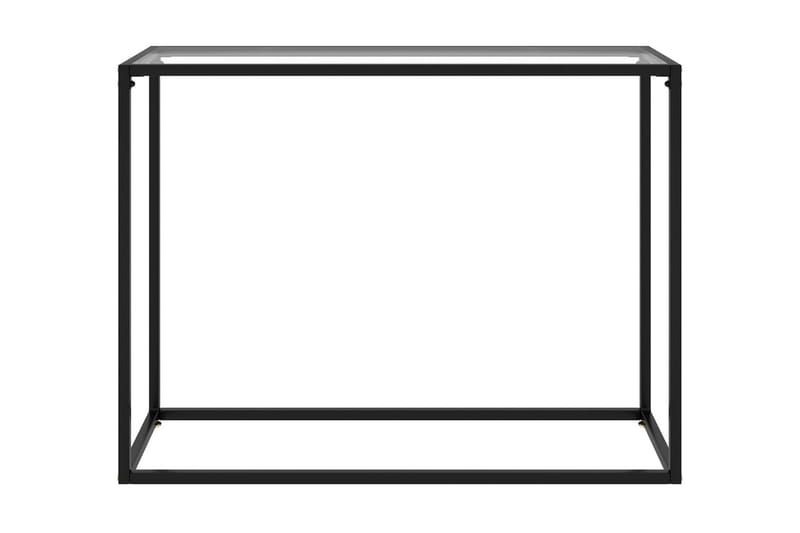 Konsollbord gjennomsiktig 100x35x75 cm herdet glass - Gjennomsiktig - Møbler - Bord - Avlastningsbord - Konsollbord