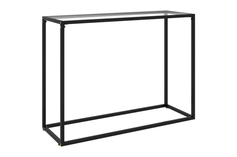 Konsollbord gjennomsiktig 100x35x75 cm herdet glass - Gjennomsiktig - Møbler - Bord - Avlastningsbord - Konsollbord