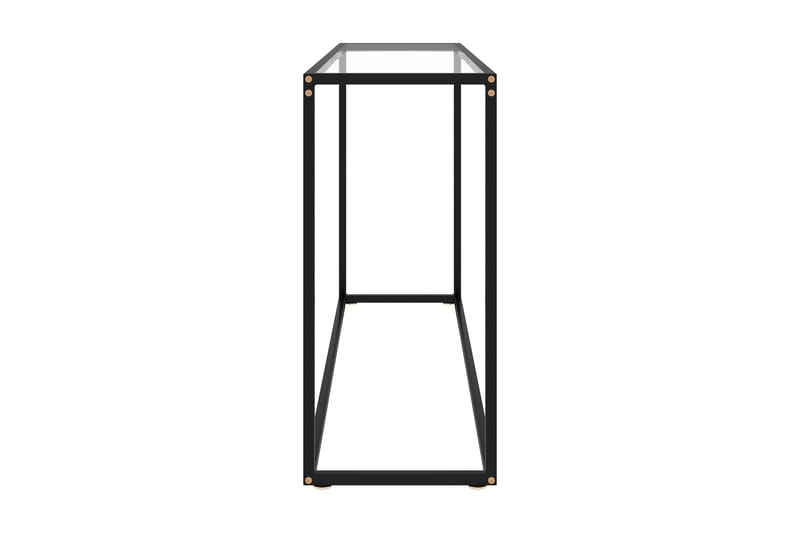 Konsollbord gjennomsiktig 120x35x75 cm herdet glass - Gjennomsiktig - Møbler - Bord - Avlastningsbord - Konsollbord