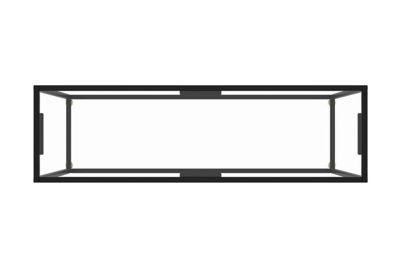 Konsollbord gjennomsiktig 120x35x75 cm herdet glass - Gjennomsiktig - Møbler - Bord - Avlastningsbord - Konsollbord