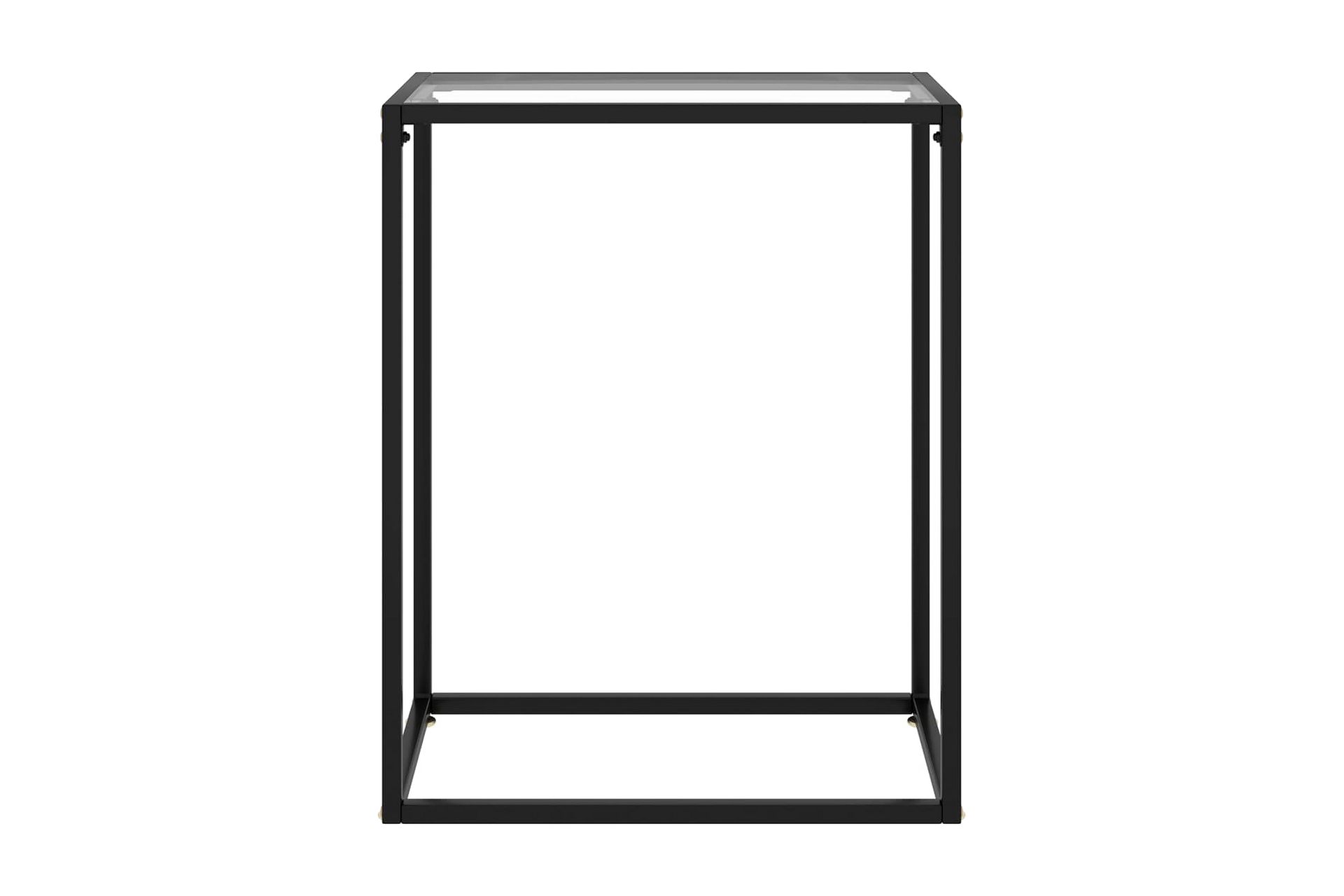 Konsollbord gjennomsiktig 60x35x75 cm herdet glass - Gjennomsiktig - Møbler - Bord - Avlastningsbord - Konsollbord