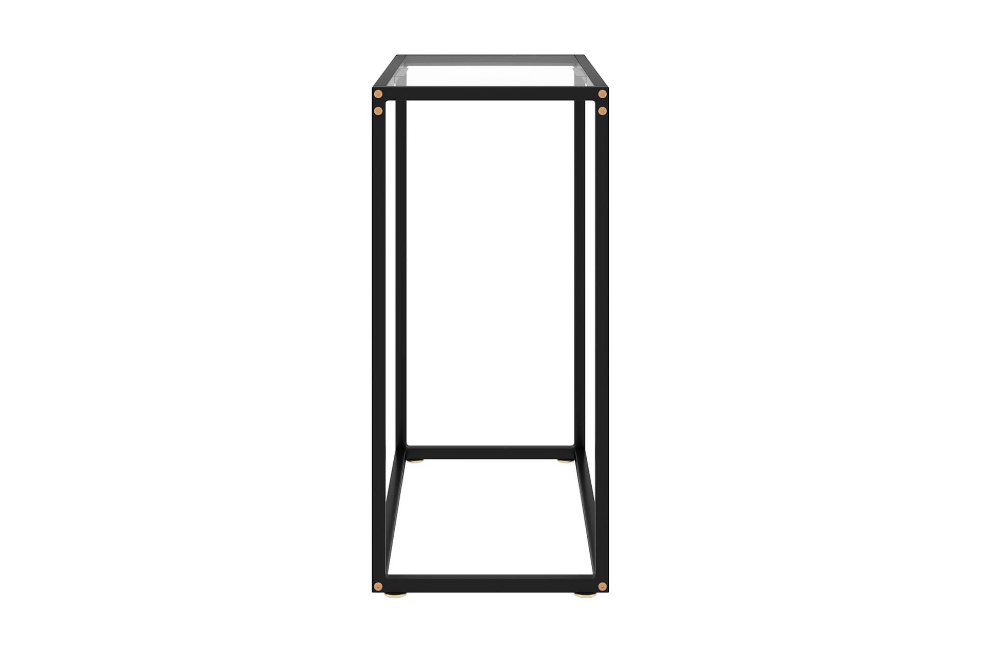 Konsollbord gjennomsiktig 60x35x75 cm herdet glass - Gjennomsiktig - Møbler - Bord - Avlastningsbord - Konsollbord