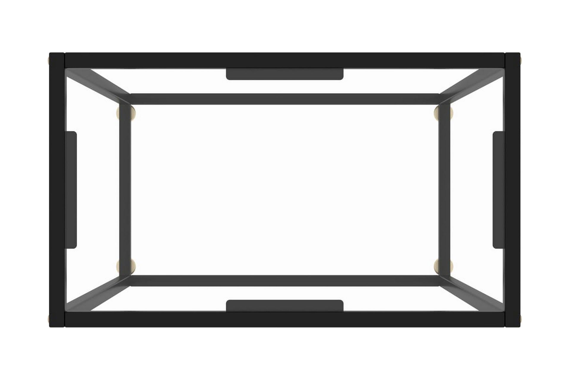 Konsollbord gjennomsiktig 60x35x75 cm herdet glass - Gjennomsiktig - Møbler - Bord - Avlastningsbord - Konsollbord