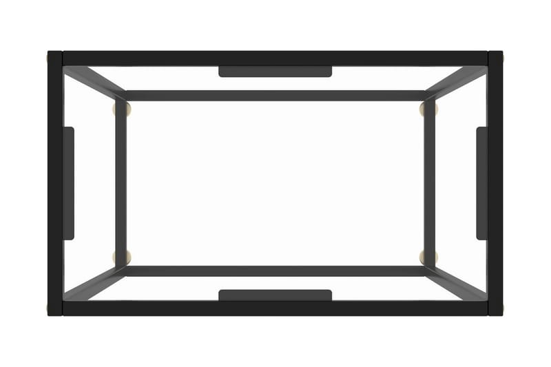 Konsollbord gjennomsiktig 60x35x75 cm herdet glass - Gjennomsiktig - Møbler - Bord - Avlastningsbord - Konsollbord