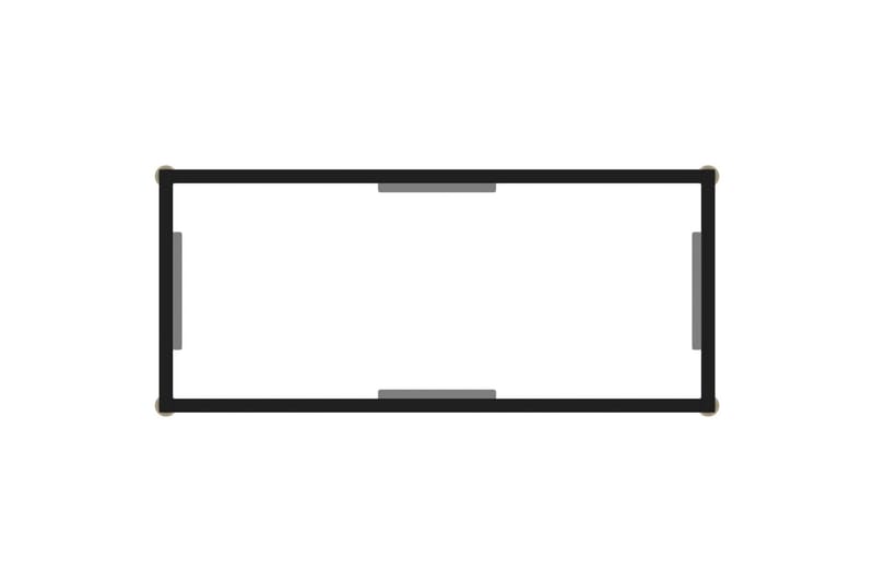 Konsollbord gjennomsiktig 80x35x75 cm herdet glass - Gjennomsiktig - Møbler - Bord - Avlastningsbord - Konsollbord