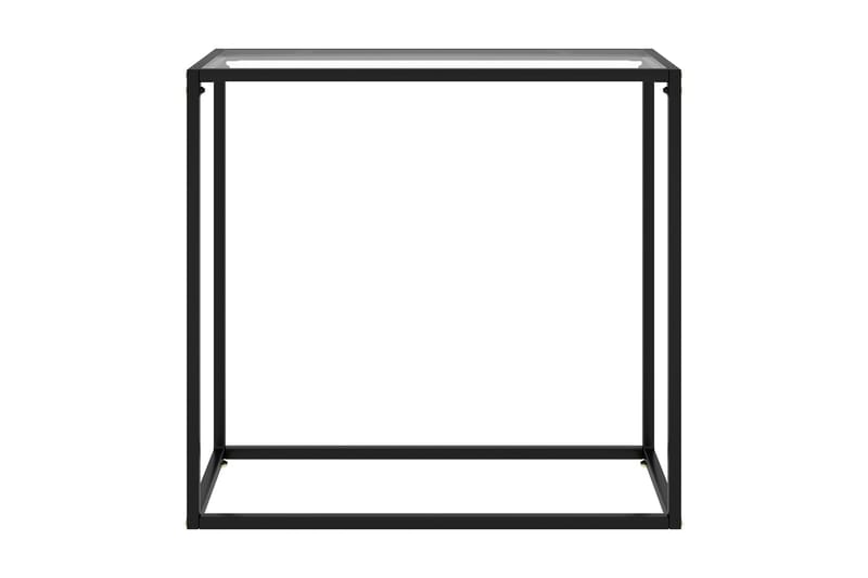 Konsollbord gjennomsiktig 80x35x75 cm herdet glass - Gjennomsiktig - Gangbord - Konsollbord