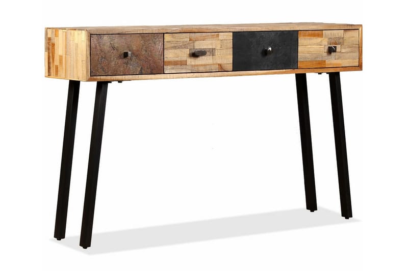 Konsollbord gjenvunnet heltre teak 120x30x76 cm - Møbler - Bord - Avlastningsbord - Konsollbord