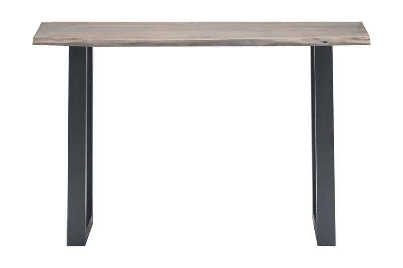 Konsollbord grå 115x35x76 cm heltre akasie og jern - Møbler - Bord - Avlastningsbord - Konsollbord