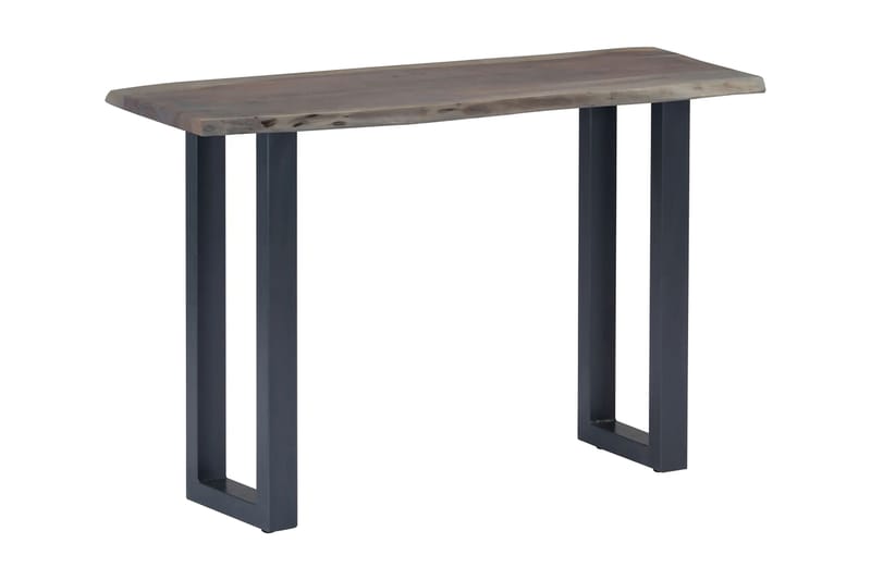 Konsollbord grå 115x35x76 cm heltre akasie og jern - Møbler - Bord - Avlastningsbord - Konsollbord