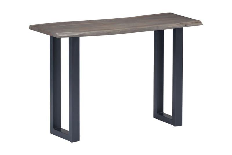 Konsollbord grå 115x35x76 cm heltre akasie og jern - Møbler - Bord - Avlastningsbord - Konsollbord
