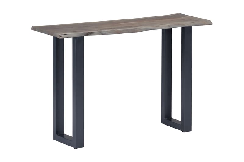Konsollbord grå 115x35x76 cm heltre akasie og jern - Møbler - Bord - Avlastningsbord - Konsollbord