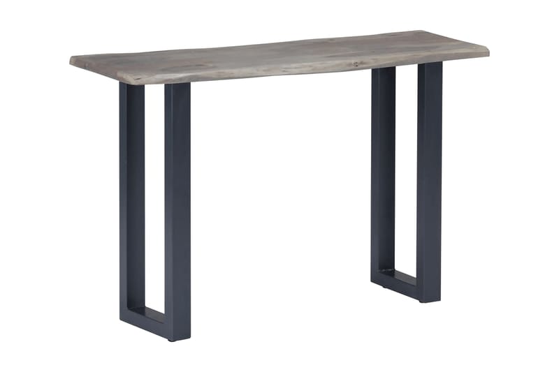 Konsollbord grå 115x35x76 cm heltre akasie og jern - Møbler - Bord - Avlastningsbord - Konsollbord