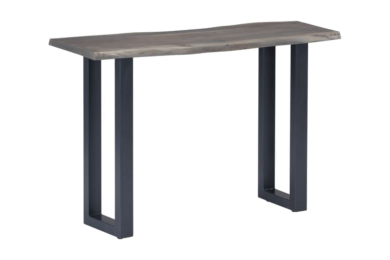Konsollbord grå 115x35x76 cm heltre akasie og jern - Møbler - Bord - Avlastningsbord - Konsollbord