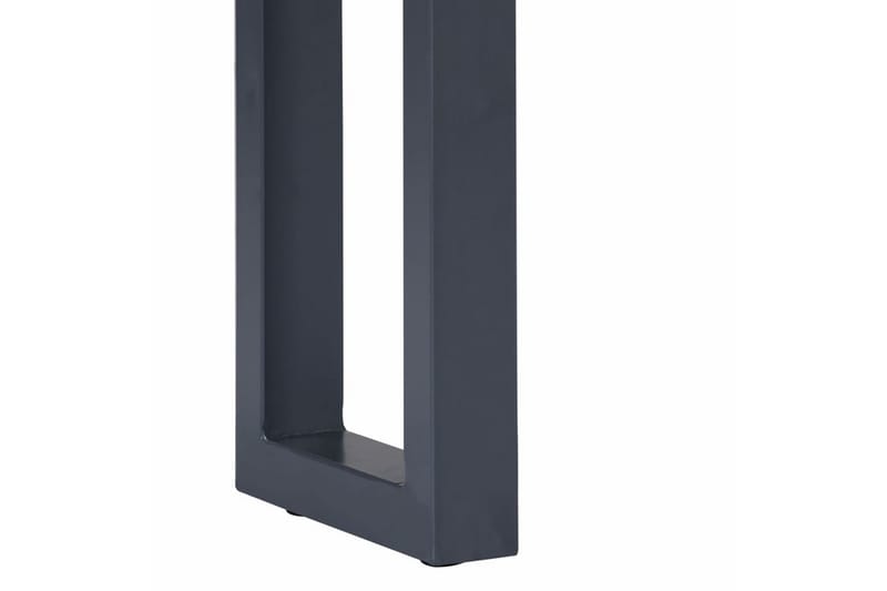 Konsollbord grå 115x35x76 cm heltre akasie og jern - Møbler - Bord - Avlastningsbord - Konsollbord