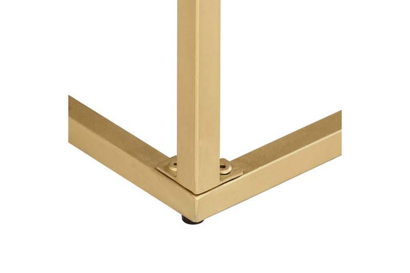 Konsollbord gull 90x30x75 cm heltre mango - Møbler - Bord - Avlastningsbord - Konsollbord