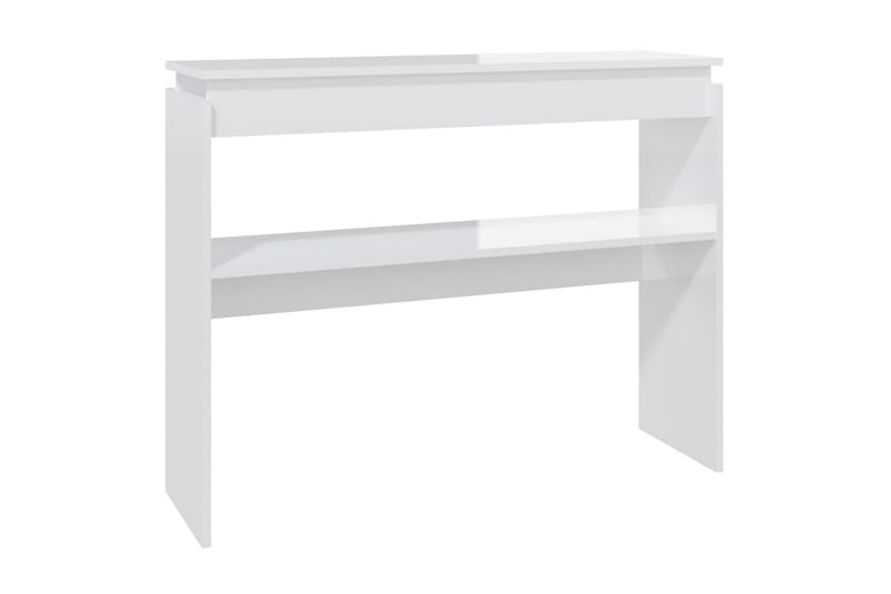 Konsollbord høyglans hvit 102x30x80 cm sponplate - Hvit - Møbler - Bord - Avlastningsbord - Konsollbord
