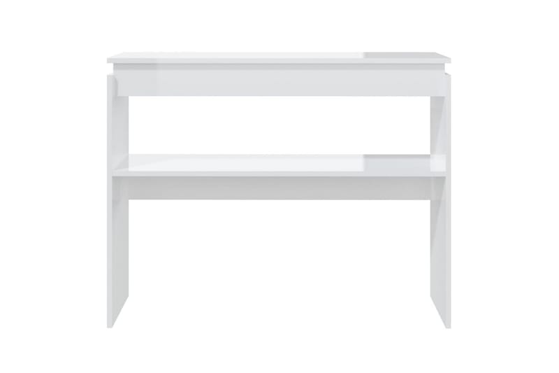 Konsollbord høyglans hvit 102x30x80 cm sponplate - Hvit - Møbler - Bord - Avlastningsbord - Konsollbord