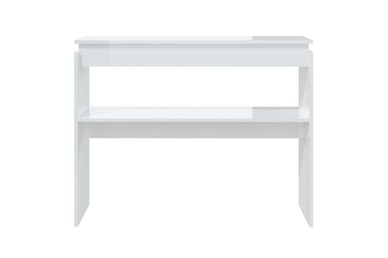 Konsollbord høyglans hvit 102x30x80 cm sponplate - Hvit - Gangbord - Konsollbord