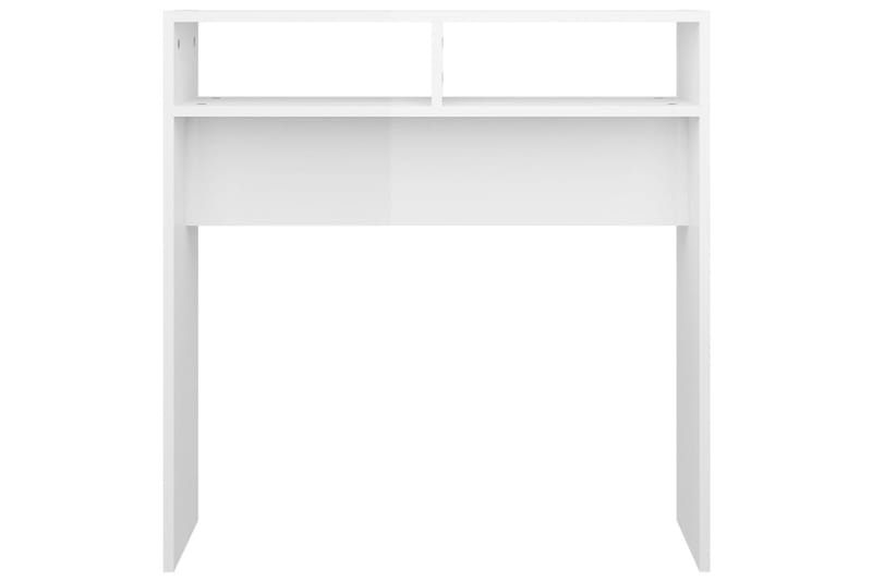 Konsollbord høyglans hvit 78x30x80 cm sponplate - Hvit - Gangbord - Konsollbord