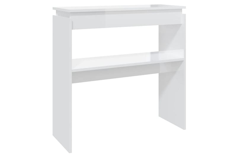 Konsollbord høyglans hvit 80x30x80 cm sponplate - Hvit - Møbler - Bord - Avlastningsbord - Konsollbord