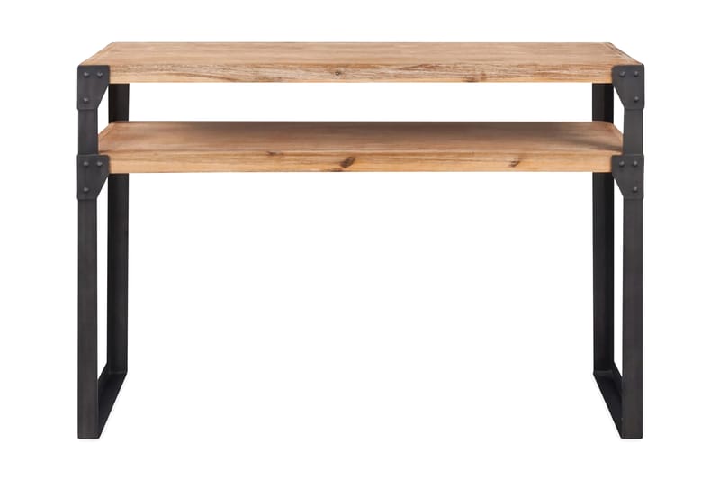 Konsollbord heltre akasie 120x40x85 cm - Akasie/Svart - Møbler - Bord - Avlastningsbord - Konsollbord