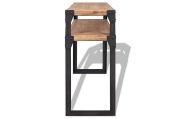Konsollbord heltre akasie 120x40x85 cm - Akasie/Svart - Møbler - Bord - Avlastningsbord - Konsollbord