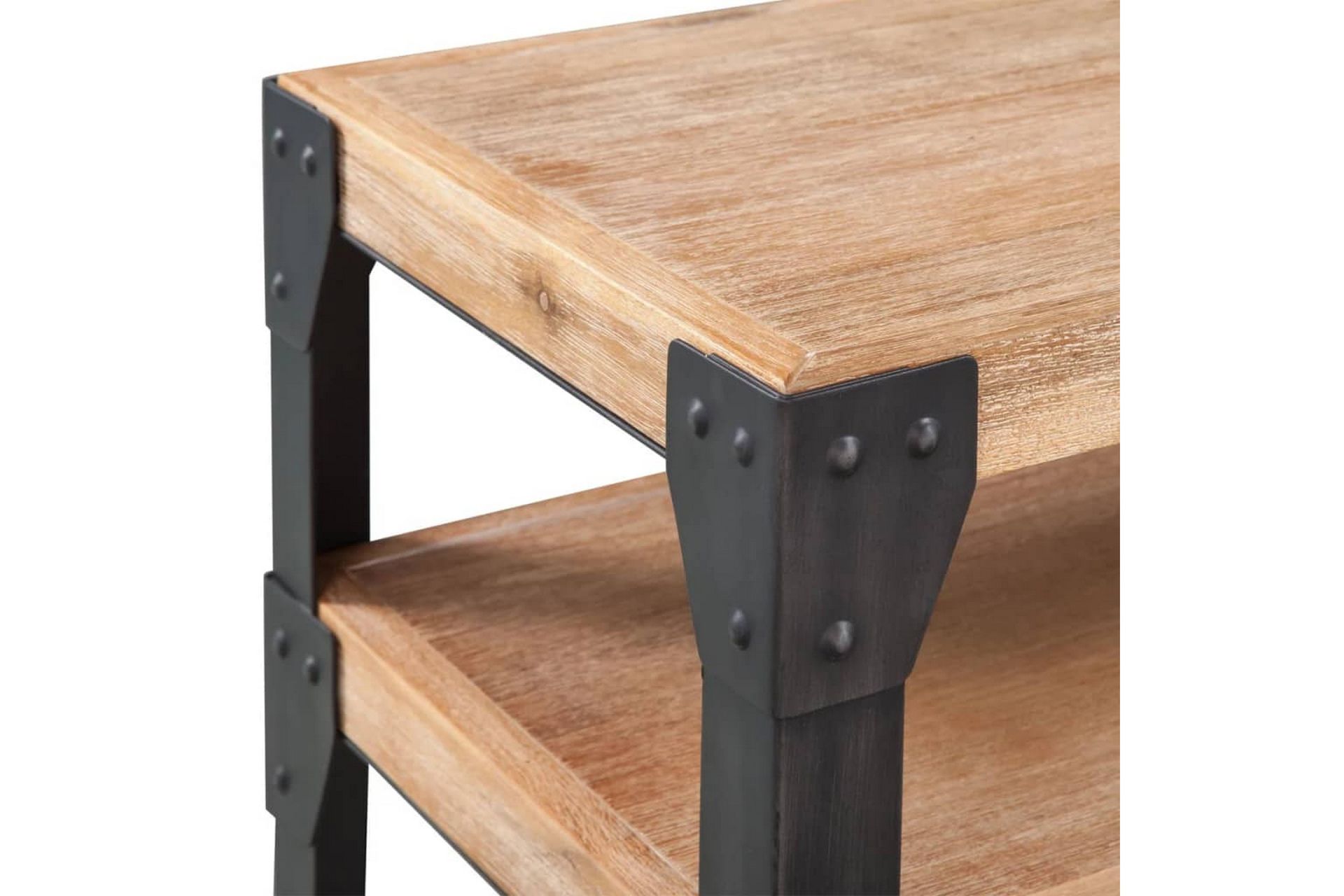 Konsollbord heltre akasie 120x40x85 cm - Akasie/Svart - Møbler - Bord - Avlastningsbord - Konsollbord