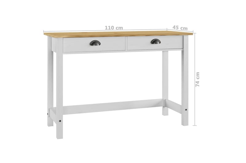 Konsollbord Hill Range med 2 skuffer 110x45x74 cm - Møbler - Bord - Avlastningsbord - Konsollbord