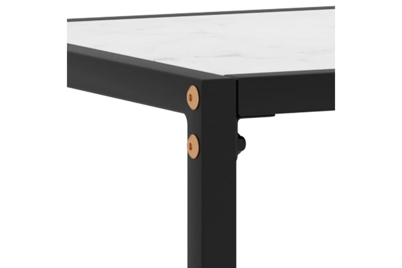 Konsollbord hvit 100x35x75 cm herdet glass - Hvit - Møbler - Bord - Avlastningsbord - Konsollbord