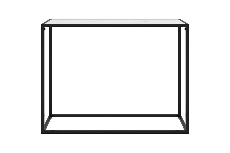 Konsollbord hvit 100x35x75 cm herdet glass - Hvit - Møbler - Bord - Avlastningsbord - Konsollbord