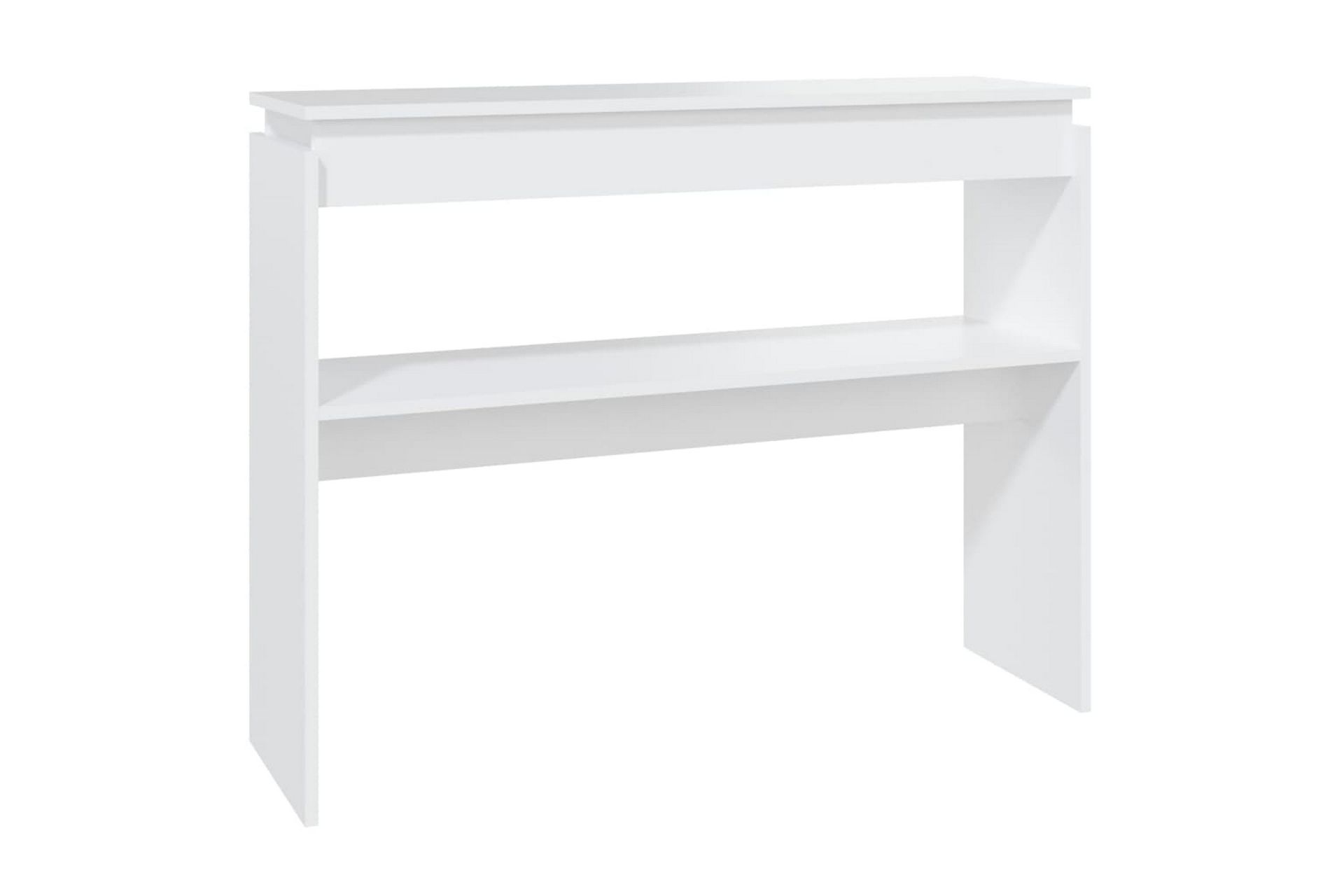 Konsollbord hvit 102x30x80 cm sponplate - Hvit - Møbler - Bord - Avlastningsbord - Konsollbord