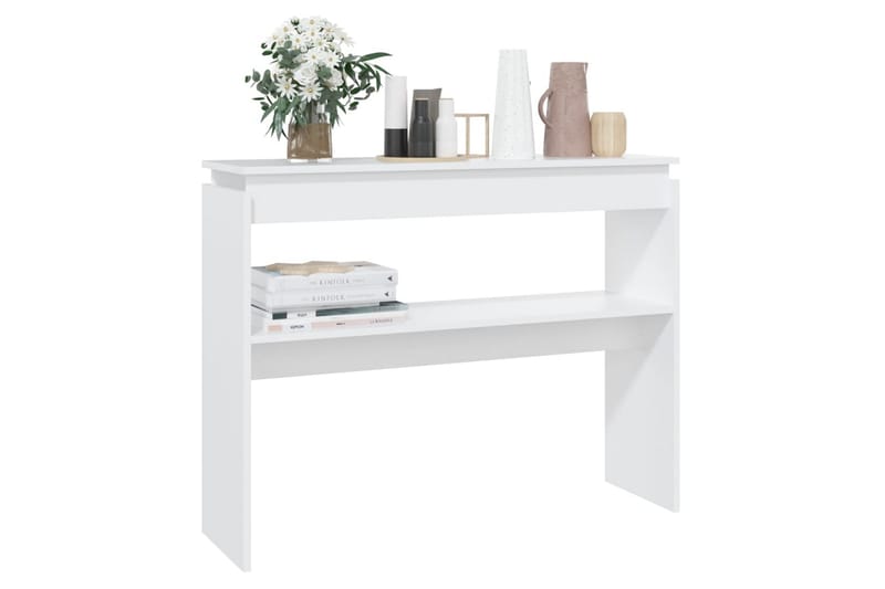 Konsollbord hvit 102x30x80 cm sponplate - Hvit - Møbler - Bord - Avlastningsbord - Konsollbord