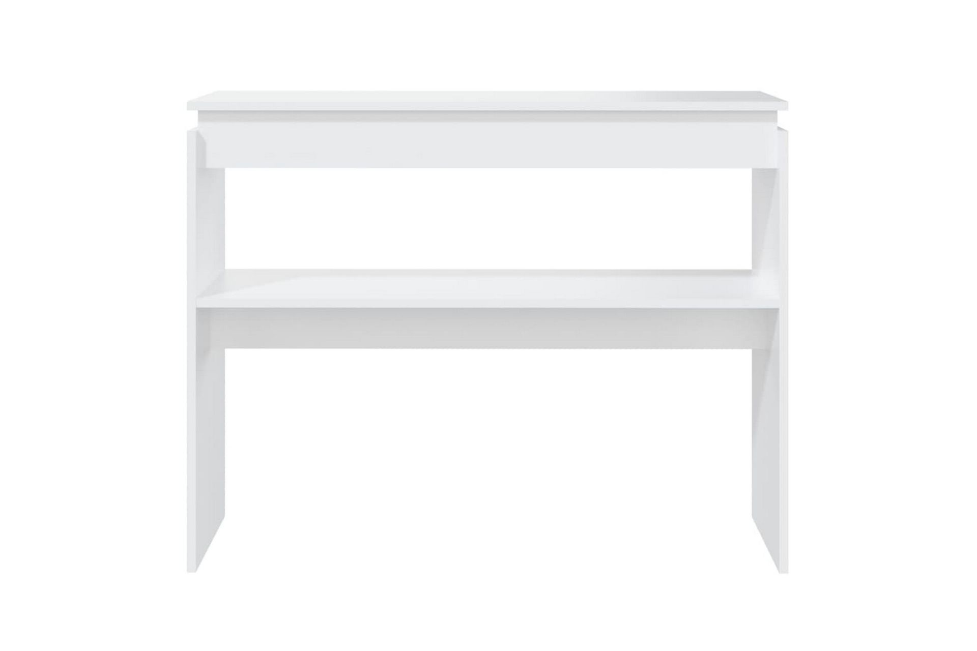 Konsollbord hvit 102x30x80 cm sponplate - Hvit - Møbler - Bord - Avlastningsbord - Konsollbord