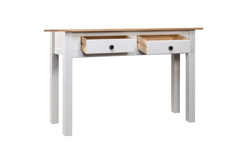 Konsollbord hvit 110x40x72 cm heltre furu Panama Range - Hvit - Møbler - Bord - Avlastningsbord - Konsollbord