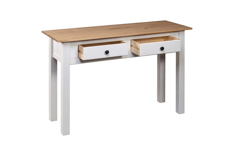 Konsollbord hvit 110x40x72 cm heltre furu Panama Range - Hvit - Møbler - Bord - Avlastningsbord - Konsollbord