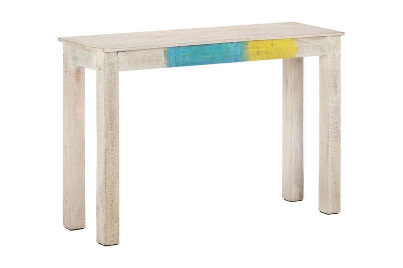 Konsollbord hvit 115x35x77 cm grovt mangotre - Hvit - Møbler - Bord - Avlastningsbord - Konsollbord