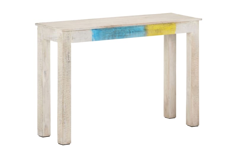 Konsollbord hvit 115x35x77 cm grovt mangotre - Hvit - Møbler - Bord - Avlastningsbord - Konsollbord