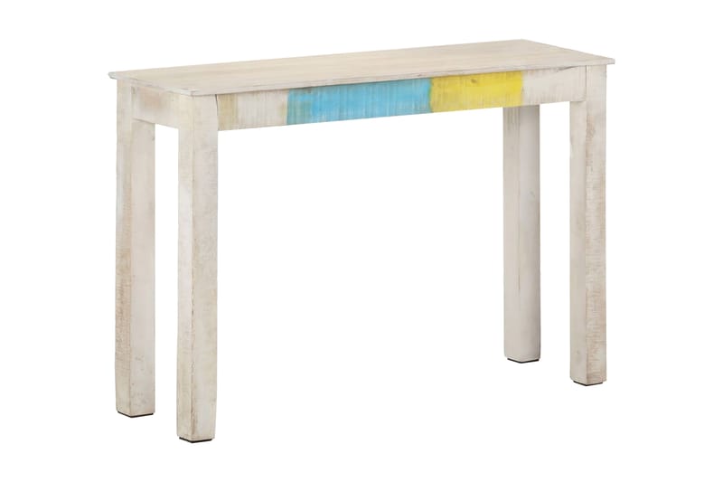 Konsollbord hvit 115x35x77 cm grovt mangotre - Hvit - Møbler - Bord - Avlastningsbord - Konsollbord