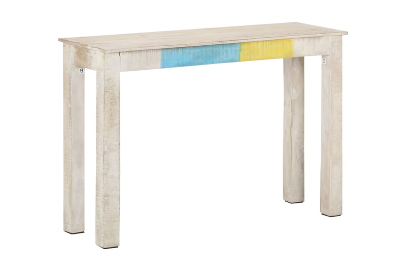 Konsollbord hvit 115x35x77 cm grovt mangotre - Hvit - Møbler - Bord - Avlastningsbord - Konsollbord