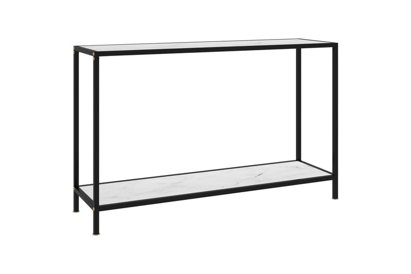 Konsollbord hvit 120x35x75 cm herdet glass - Hvit - Møbler - Bord - Avlastningsbord - Konsollbord