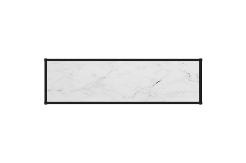 Konsollbord hvit 120x35x75 cm herdet glass - Hvit - Møbler - Bord - Avlastningsbord - Konsollbord